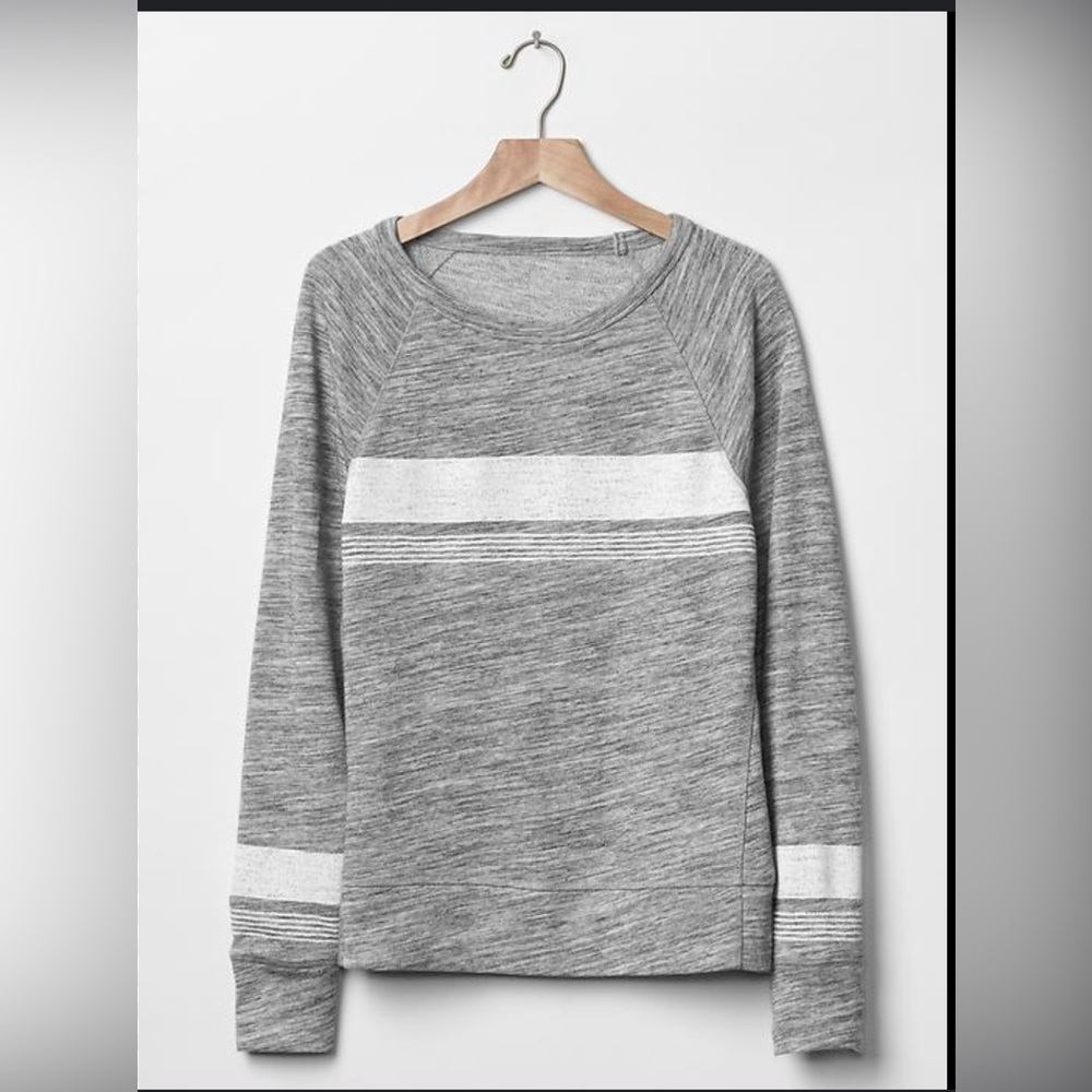 Gap Women’s Sun wash active stripe crew sweatshirt